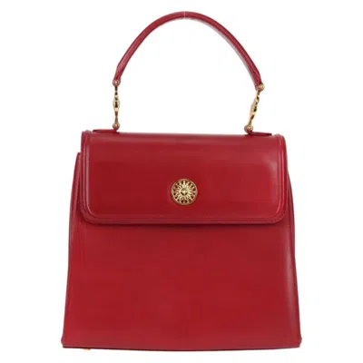 Pre-owned Versace Leather Handbag () In Red