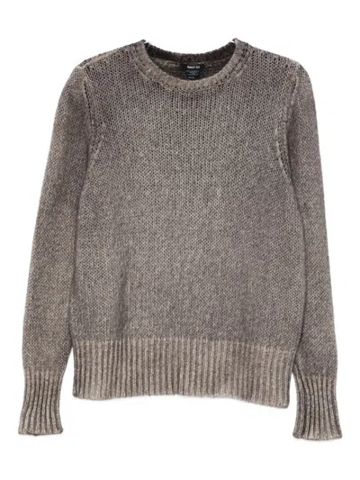 Avant Toi Cashmere Crewneck Pullover In Brown