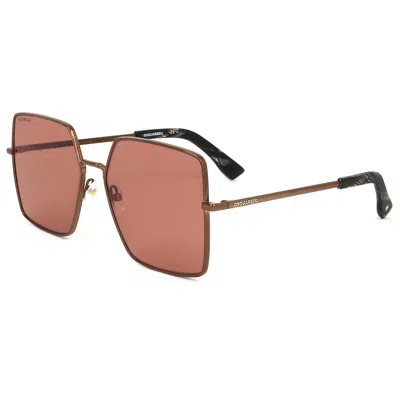 Dsquared2 Women's 59mm Brown Horn Sunglasses In Multi