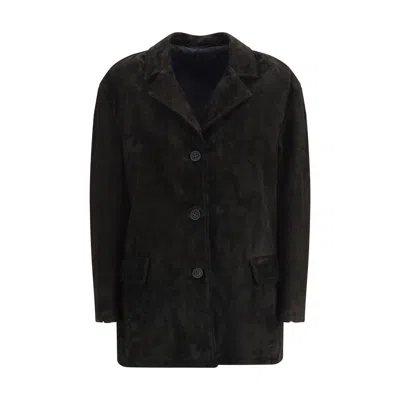 Salvatore Santoro Button-fastening Leather Jacket In Black