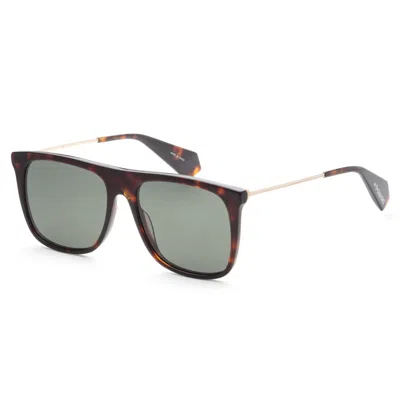 Polaroid Unisex 56mm Havana Sunglasses In Gray