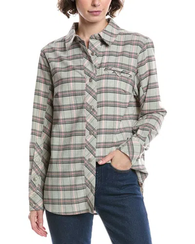 Cabi Hideout Shacket In Gray