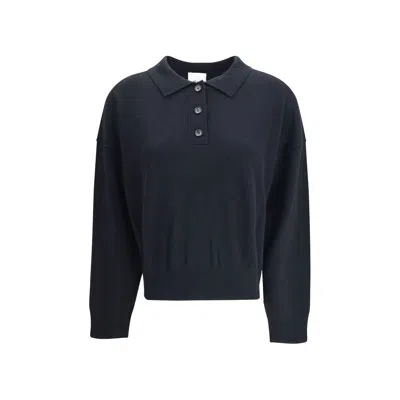 Allude Button-fastening Polo Top In Blue