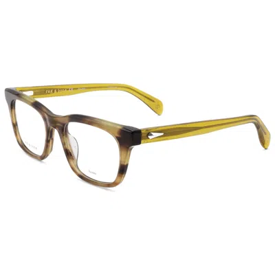 Rag & Bone Men's 52mm Orange Horn Opticals In Brown