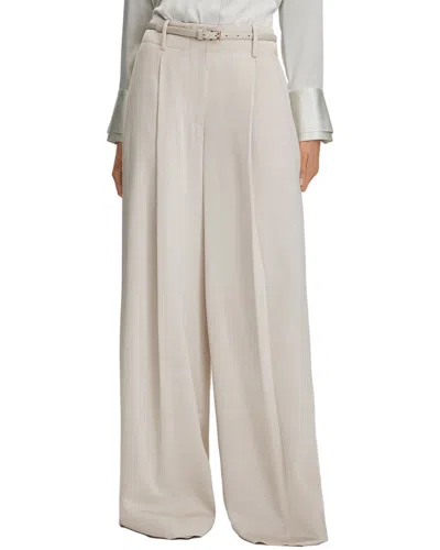 Reiss Isla Wide Leg Occasion Trouser In Sand
