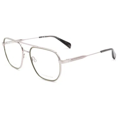 Rag & Bone Men's 54mm Ruthenium Green Opticals In Metallic