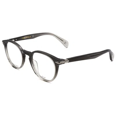 Rag & Bone Unisex 48mm Black Shaded Crystal Opticals In Multi