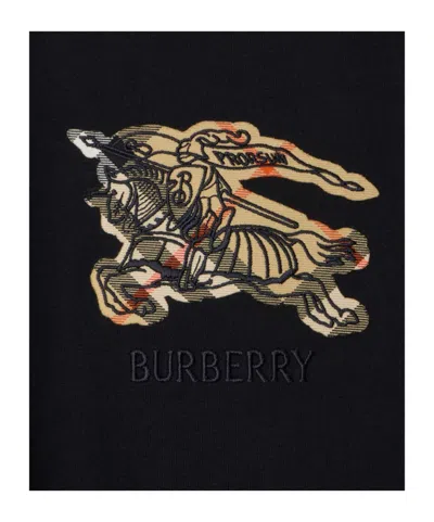 Burberry Graphic Print Crew Neck Short Sleeve T Shirt In Black