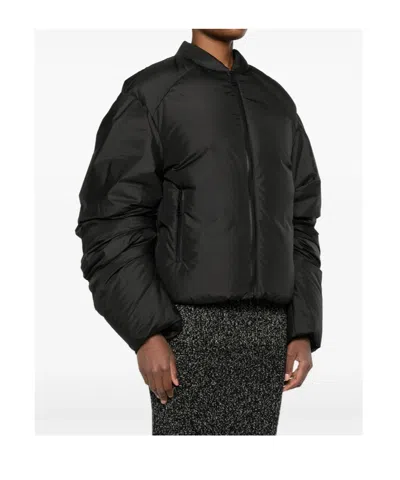 Khrisjoy Quilted Zip-front Jacket In Black