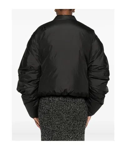 Khrisjoy Quilted Zip-front Jacket In Black