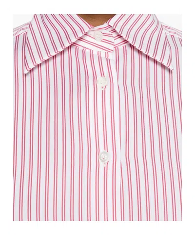 Mazzarelli Gea Striped Long-sleeve Shirt In Purple