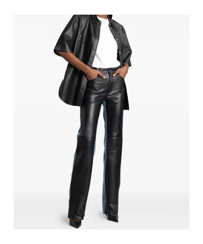 Haikure "bethany" Leather Pants In Black