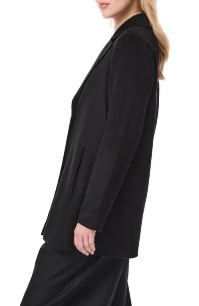 Bernardo Double Face Single Breasted Jacket In Black