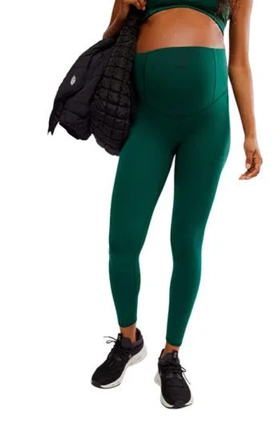 Free People X Maternity Hatch Never Better Leggings In Green