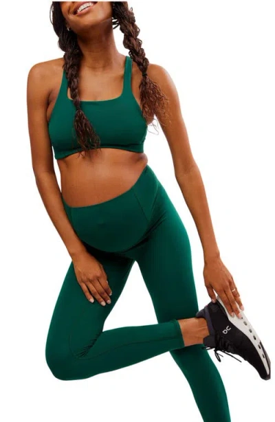 Free People X Maternity Hatch Never Better Leggings In Green