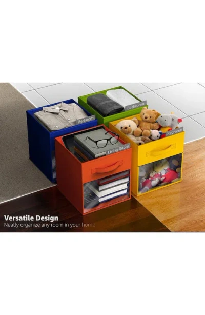 Sorbus 11in 6 Pack Collapsible Fabric Storage Bins In Multi