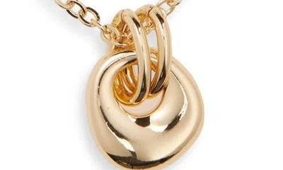 Panacea Layered Doorknocker Pendant Necklace In Gold