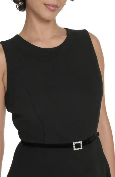 Tommy Hilfiger S/l Belted F&f Midi In Gray