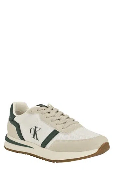 Calvin Klein Men's Picio Mesh Running Sneakers In Green