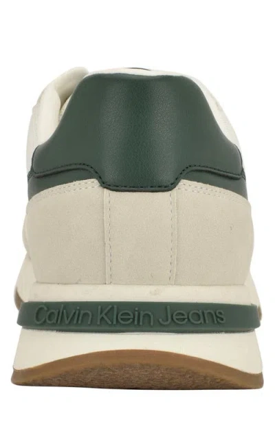 Calvin Klein Men's Picio Mesh Running Sneakers In Green