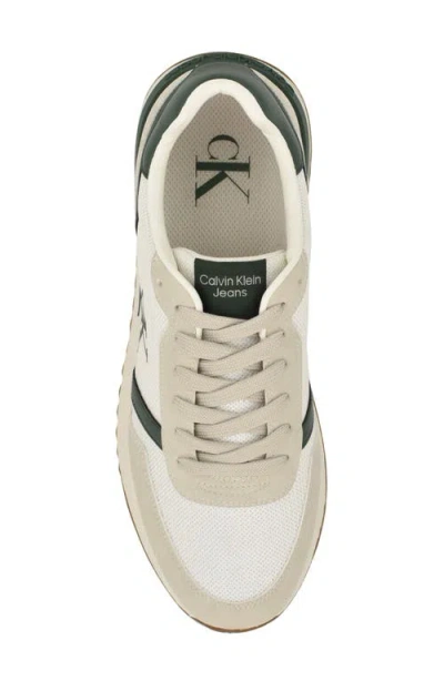 Calvin Klein Men's Picio Mesh Running Sneakers In Green