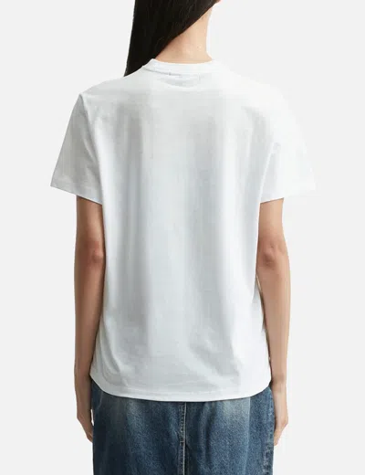 Ganni Neon Kitty Bright White T-shirt In White