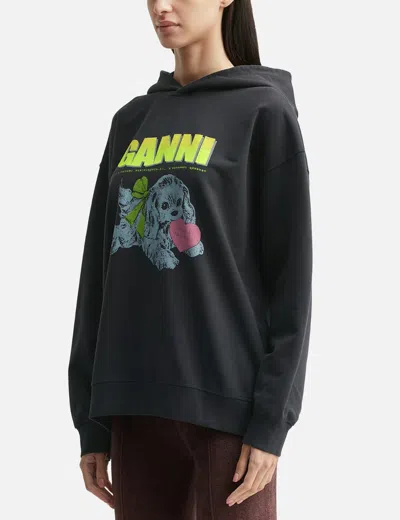 Ganni Isoli Oversized Phantom Sweatshirt In Gray