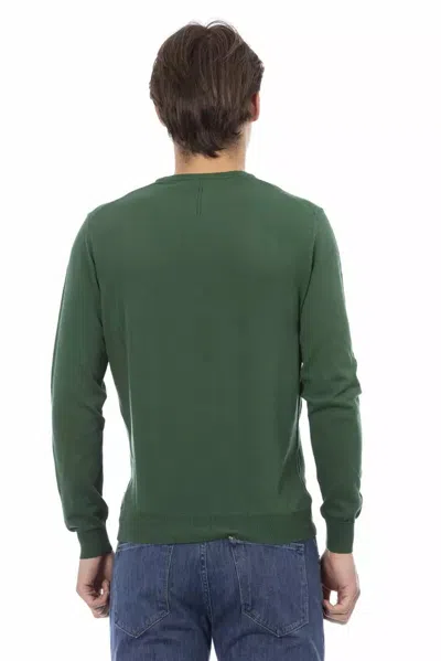Baldinini Trend Green Cotton Sweater In Green