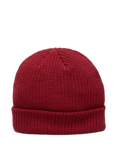 Vans Core Basic Ribbed Cuff Beanie In Red