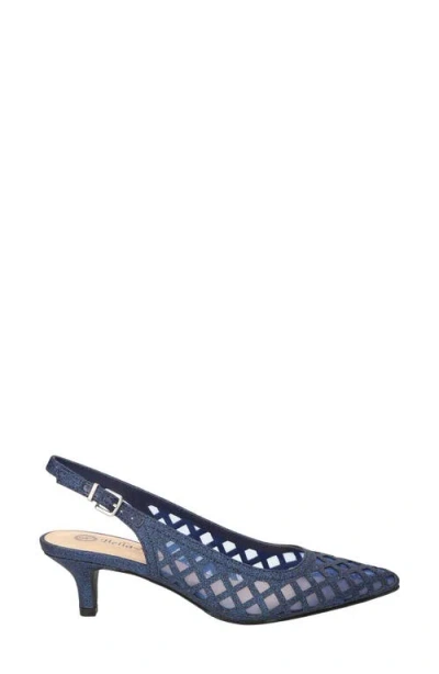 Bella Vita Women's Noel Slingback Pointed Toe Pumps In Blue