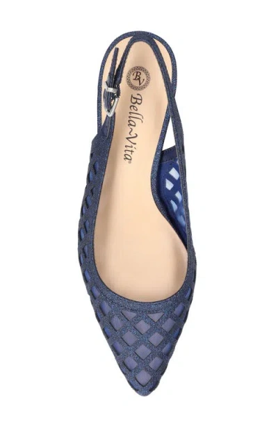 Bella Vita Women's Noel Slingback Pointed Toe Pumps In Blue