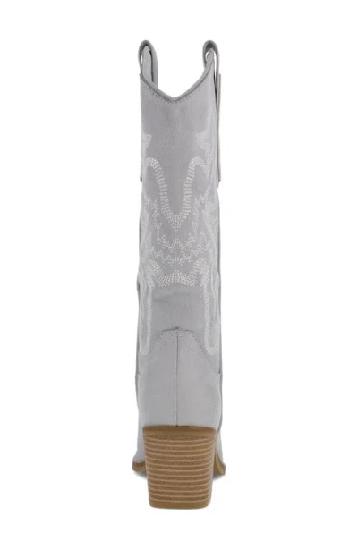 Mia Women's Crosley Pointed Toe Western Mid-shaft Boots In Blue