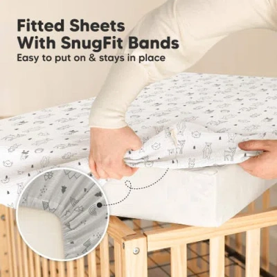 Keababies 2-pack Lyra Muslin Crib Sheets In Multi