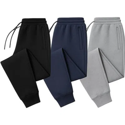 Benben 3 Pack Ultra Soft Fleece Jogger Sweatpants In Multi