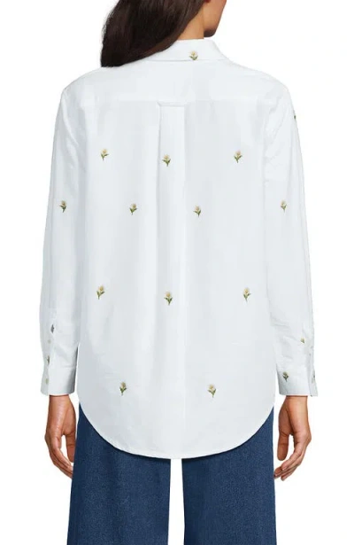 Lands' End Oxford Shirt In White