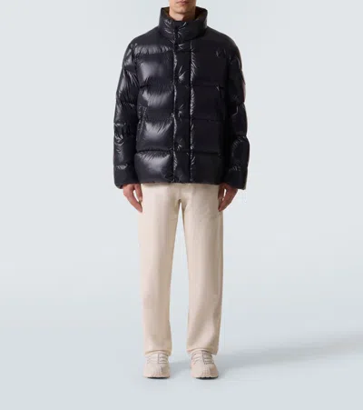 Moncler Men Tripiti Short Down Jacket Navy In Blue