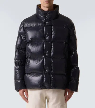 Moncler Men Tripiti Short Down Jacket Navy In Blue