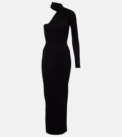 Courrèges Black Viscose Cocktail Dress In Black