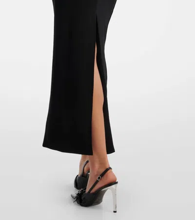 Courrèges Black Viscose Cocktail Dress In Black