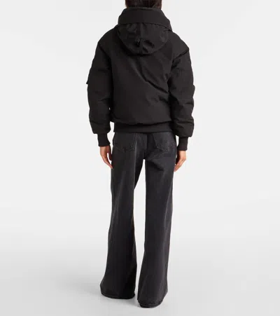 Canada Goose Chilliwack Hooded Shell Down Bomber Jacket In Black