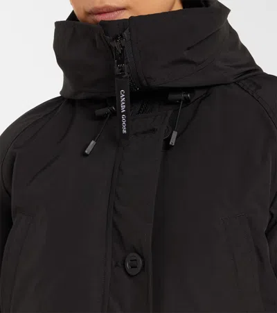 Canada Goose Chilliwack Hooded Shell Down Bomber Jacket In Black