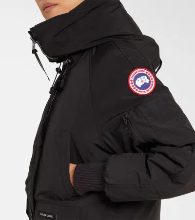 Canada Goose Chilliwack Hooded Shell Down Bomber Jacket In Black