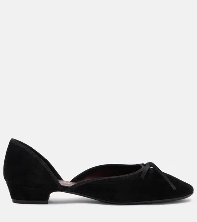 247绒面革芭蕾舞平底鞋