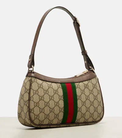 Gucci Ophidia Small Gg Shoulder Bag In Sand