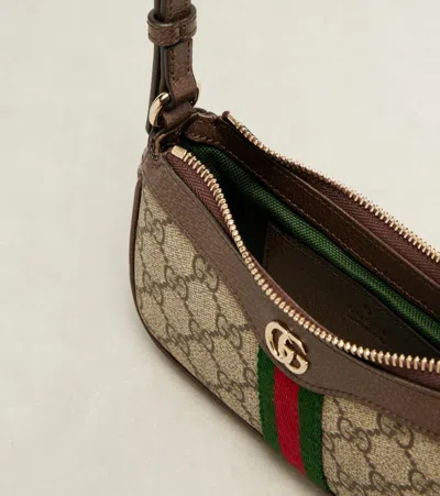 Gucci Ophidia Mini Gg Shoulder Bag In Neutral