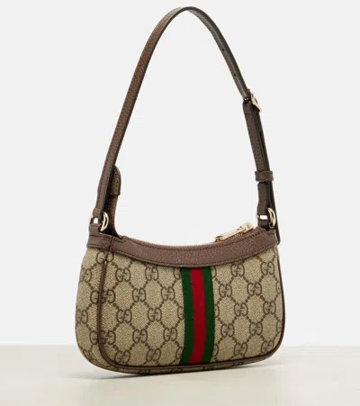 Gucci Ophidia Mini Gg Shoulder Bag In Neutral