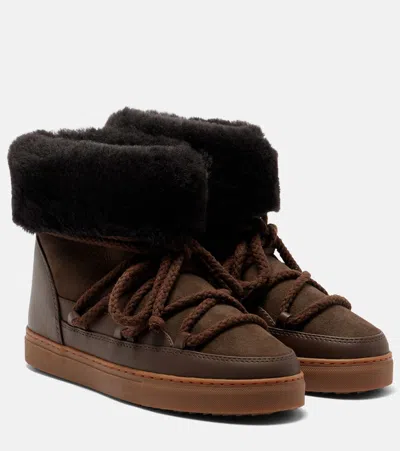 Inuikii Classic High Leather And Suede Snow Boots In Multi