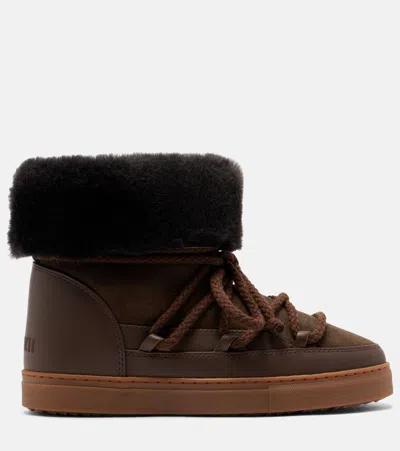 Inuikii Classic High Leather And Suede Snow Boots In Multi