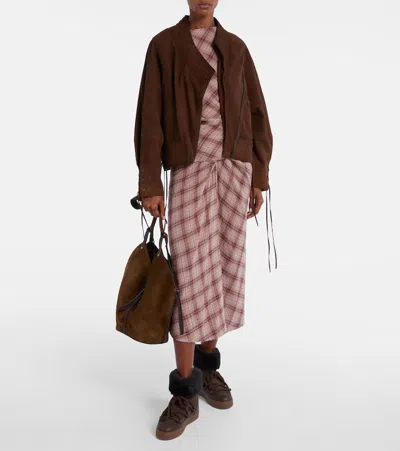 Inuikii Classic High Leather And Suede Snow Boots In Multi