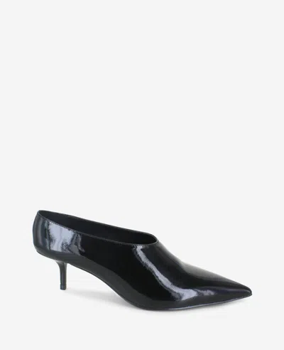 Kenneth Cole Linxie Patent High Vamp Pump In Black